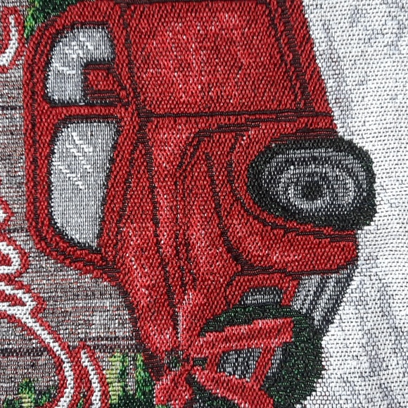 Placemat Table Tabletop Centerpiece Tablemat Merry Christmas Red Truck Holiday - Picture 2 of 4